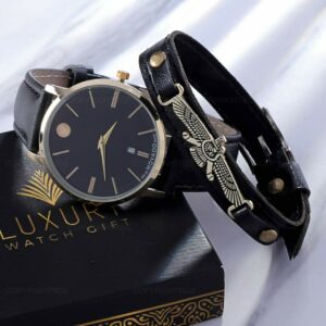 ست ساعتمچی MOVADO و دستبند مدل 852