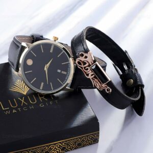 ست ساعتمچی MOVADO و دستبند مدل 853