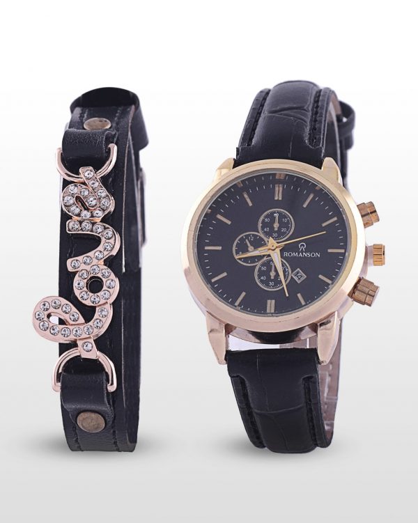 ست ساعتمچی زنانه ROMANSON و دستبند مدل 895
