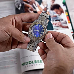 ساعت مچی مردانه رولکس ROLEX فول نگین طرح دیت جاست مدل 1260