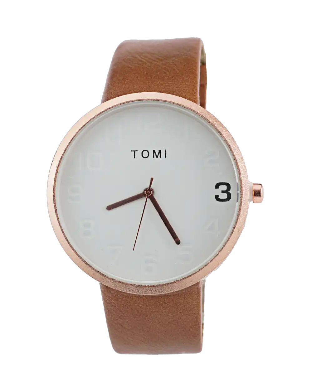 خرید ساعت مچی مردانه تامی TOMI - قیمت ساعت مچی بند چرمی ارزان - خرید ساعت مچی ارزان - ساعت مچی صفحه سفید ارزان - ساعت مچی مردانه تامی