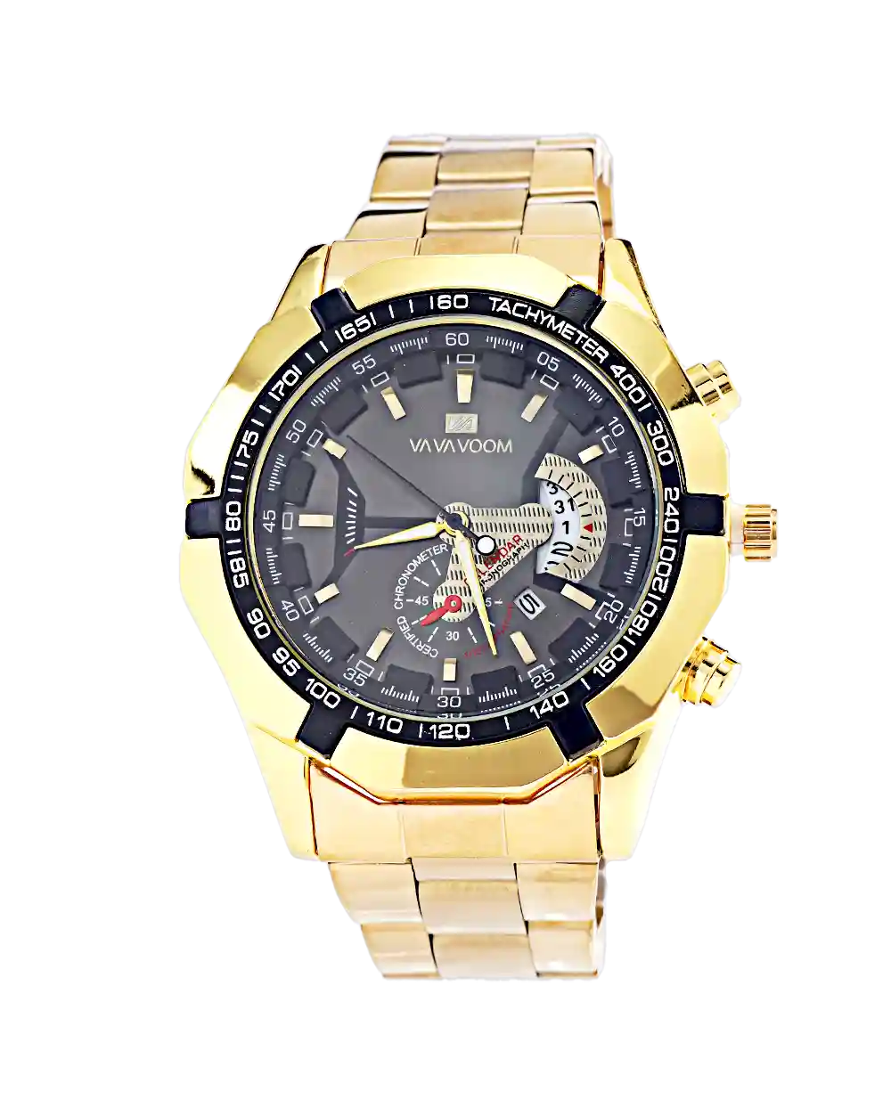 قیمت و خرید ساعت مچی مردانه VAVA VOOM مدل 1552 رنگ طلایی همراه با ارسال رایگان و جعبه هدیه ای | خرید ساعت اصلی مردانه طلایی | ساعت VAVAVOOM اصلی | ساعت مردانه شیک