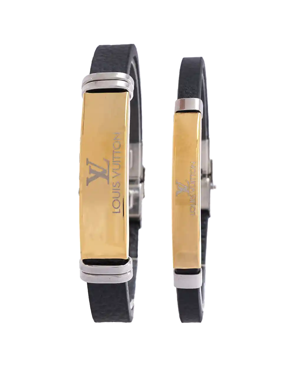خرید ست دستبند چرمی طرح لویی ویتون مدل 1611 با بهترین قیمت به همراه ارسال رایگان و جعبه ی کادویی | ست دستبند چرمی louis vuitton