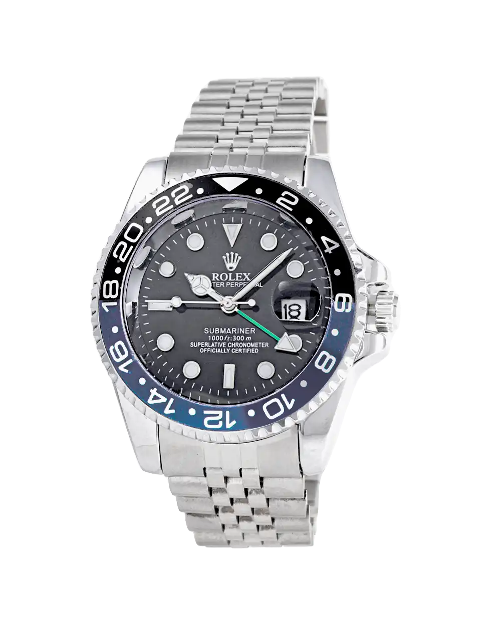 خرید ساعت مچی مردانه رولکس ROLEX طرح ساب مارین مدل 1654 با فریم مشکی آبی و بهترین قیمت به همراه ارسال رایگان و جعبه ی مخصوص کادویی