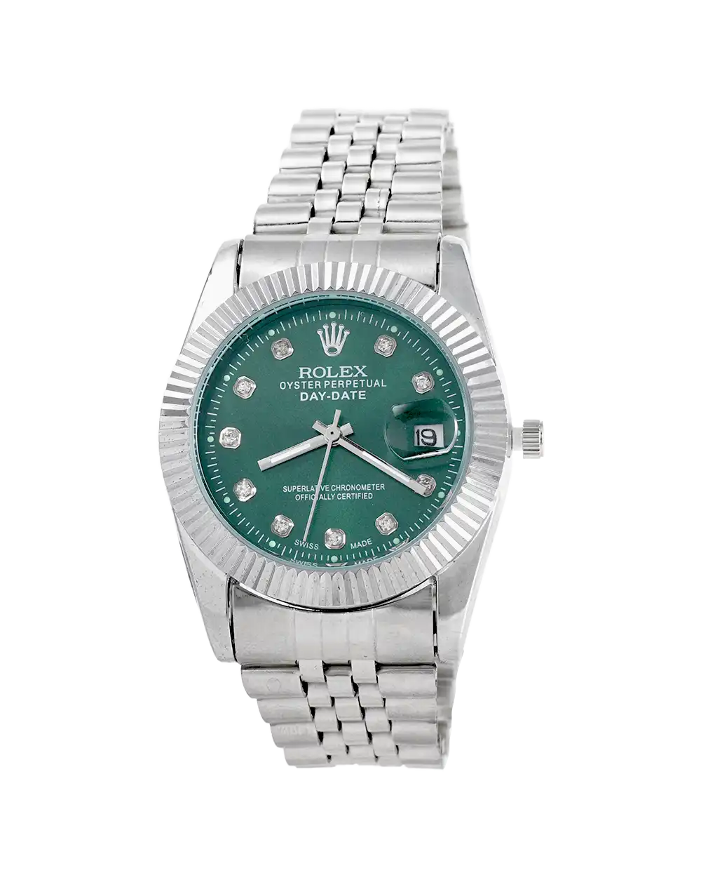 خرید ساعت مچی مردانه رولکس ROLEX طرح دیت جاست مدل 1655 DATEEJUST صفحه سبز با بهترین قیمت به همراه ارسال رایگان درب منزل و جعبه ی کادویی