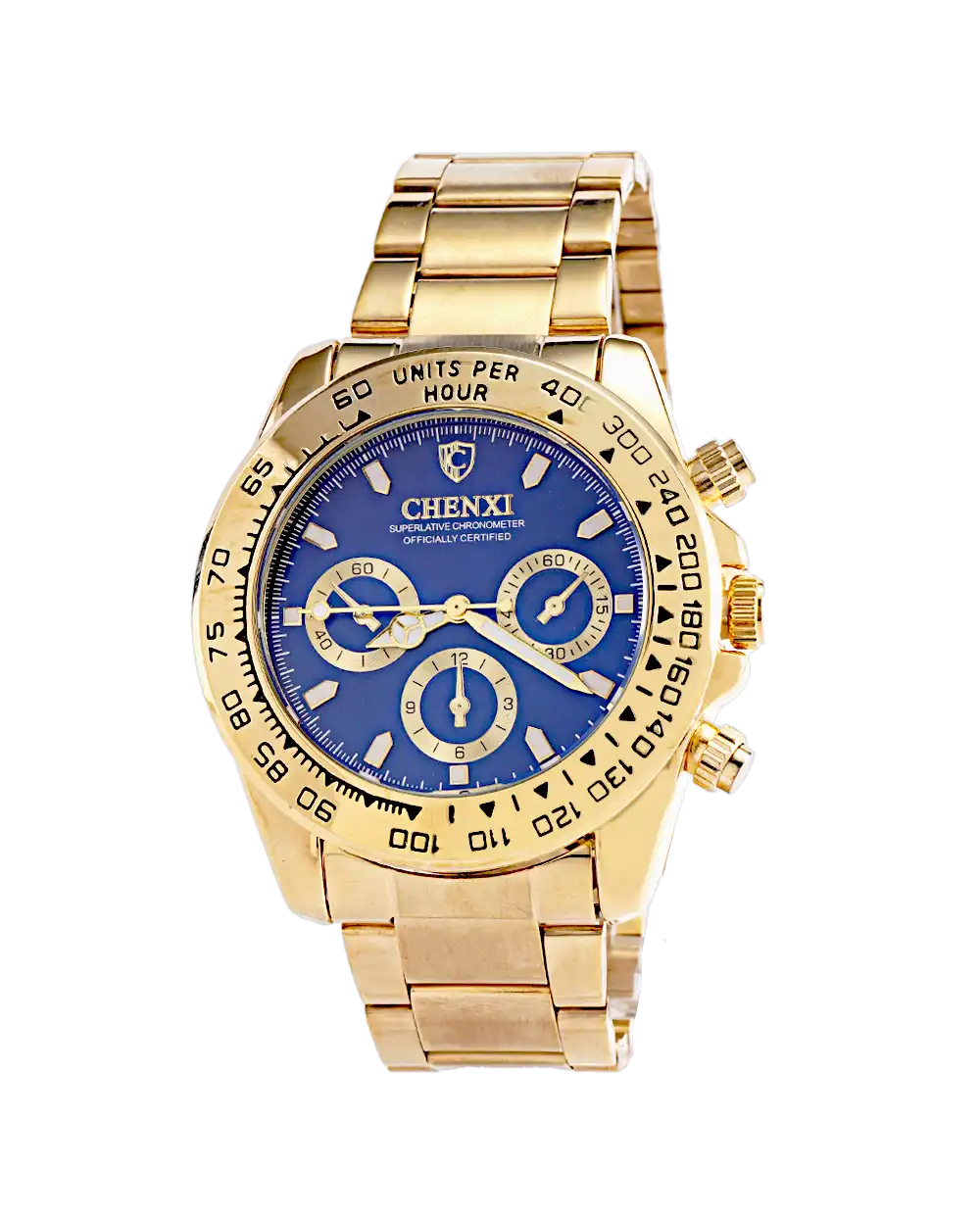 خرید ساعت مچی مردانه چانگ شی CHENXI مدل1665 صفحه آبی با بهترین قیمت به همراه جعبه ی ساعت کادویی و ارسال رایگان به سراسر ایران درب منزل