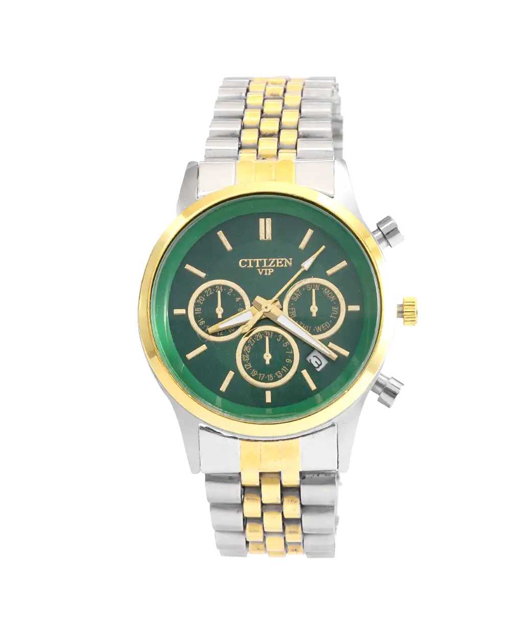خرید ساعت مچی زنانه سیتیزن CITIZEN طرح VIP مدل 1690 صفحه سبز با بهترین قیمت به همراه جعبه ی شکیل و ارسال رایگان به سراسر ایران | ساعت دخترانه شیک