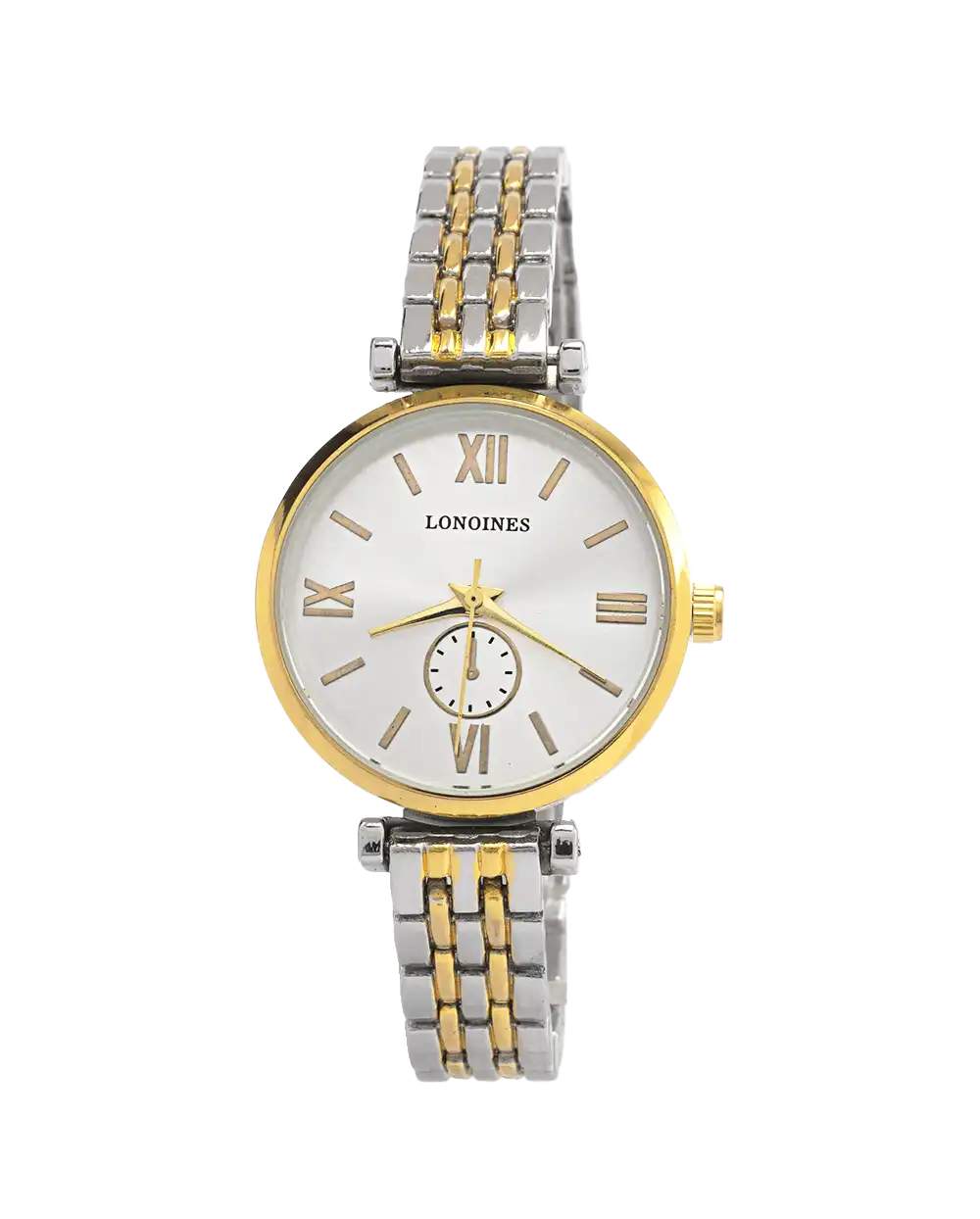 خرید ساعت مچی زنانه لونجین LONGINES مدل 1770 رنگ نقره ای طلایی مناسب برای خانم ها و دختران به همراه جعبه و ارسال رایگان به سراسر ایران درب منزل