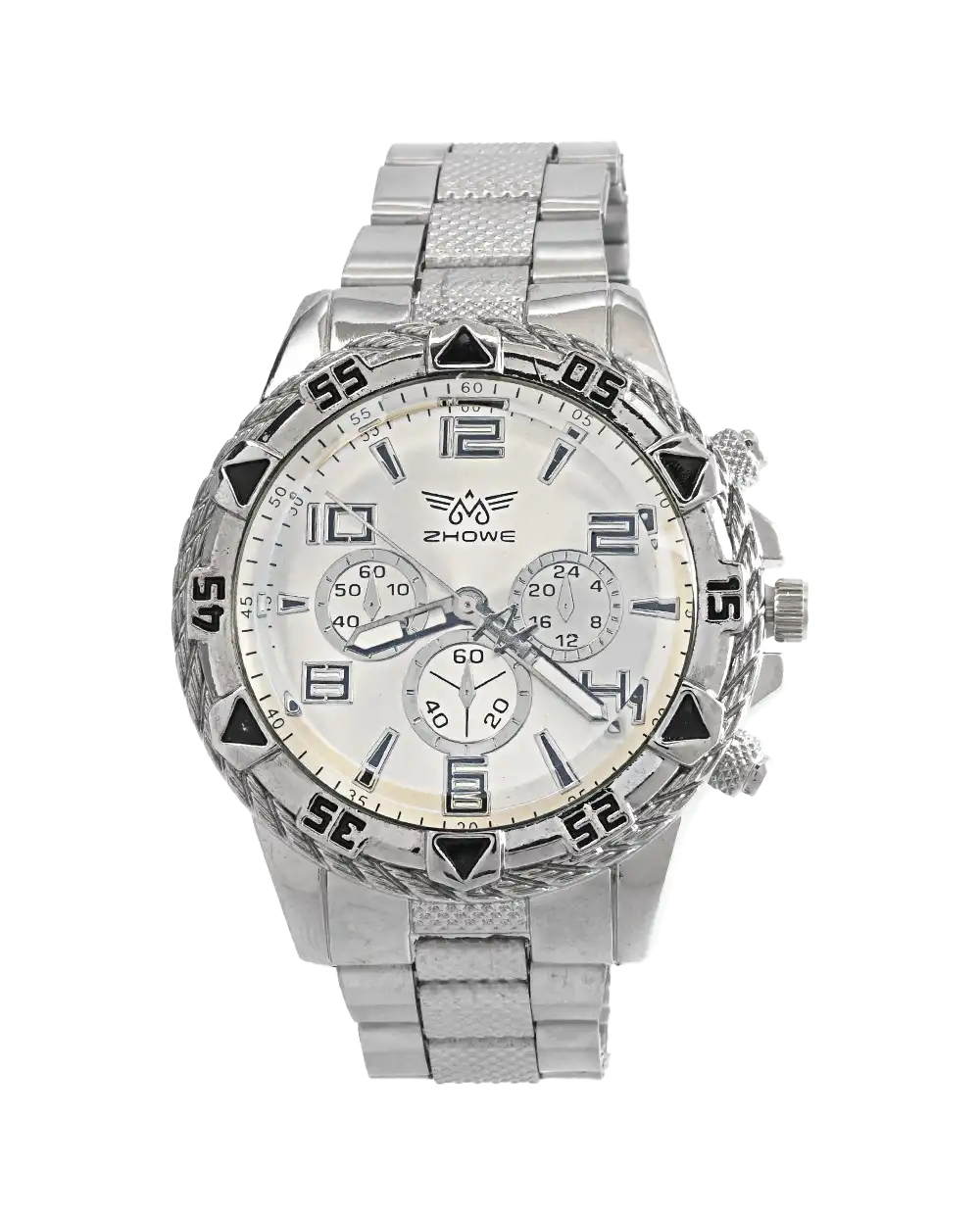 خرید ساعت مچی مردانه ZHOWE مدل 1784 نقره ای با بهترین قیمت استیل و ارزان مناسب برای آقایان به همراه ارسال رایگان و جعبه ی ساعت کادویی