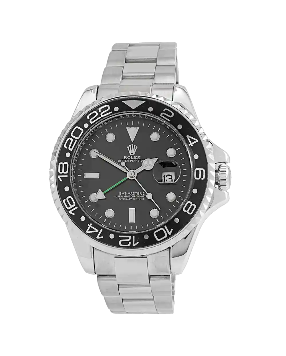 خرید ساعت مچی مردانه رولکس ROLEX طرح ساب مارین مدل 2002 SUBMARINER استیل نقره ای رنگ ثابت و صفحه مشکی، قفل رولکس بهترین قیمت و ارسال رایگان