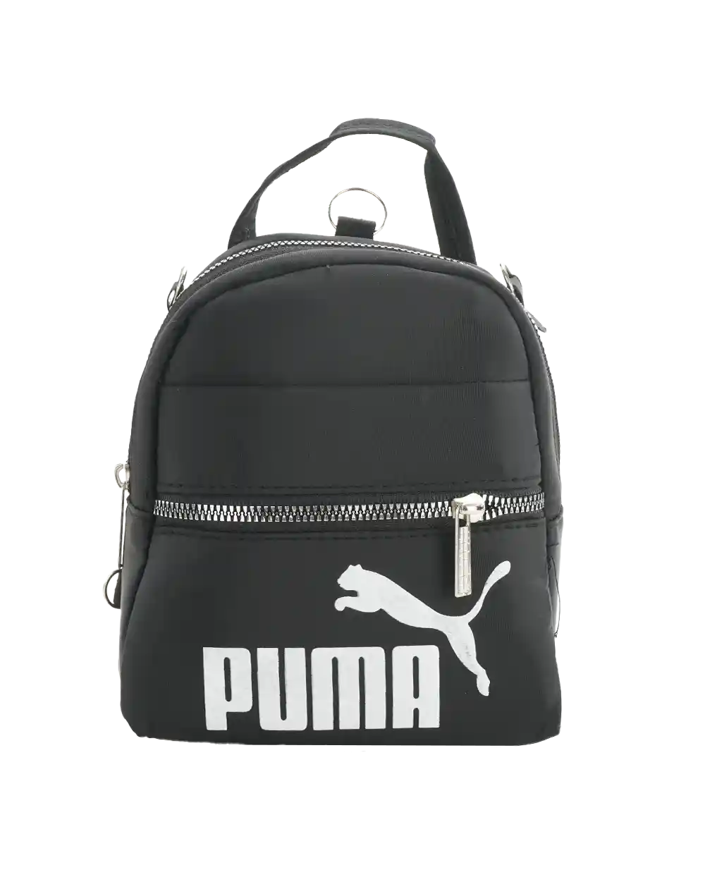 خرید کیف دوشی و کوله زنانه طرح پوما مدل 2045 و جنس برزنتی رنگ مشکی ،استفاده به صورت کوله پشتی و کیف دوشی به همراه ارسال رایگان و بهترین قیمت