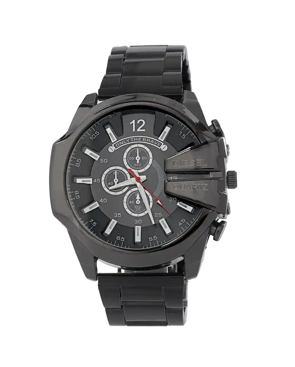 خرید ساعت مچی مردانه دیزل DIESEL مدل 2071 بند استیل مشکی و صفحه مشکی رنگ ثابت بهترین قیمت به همراه ارسال رایگان و جعبه