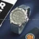 خرید ساعت مچی مردانه برایتلینگ BREITLING کرنوگراف مدل 2109 سه موتور فعال بند رابر سیلیکونی آبی رنگ ثابت بهترین قیمت به همراه ارسال رایگان و جعبه