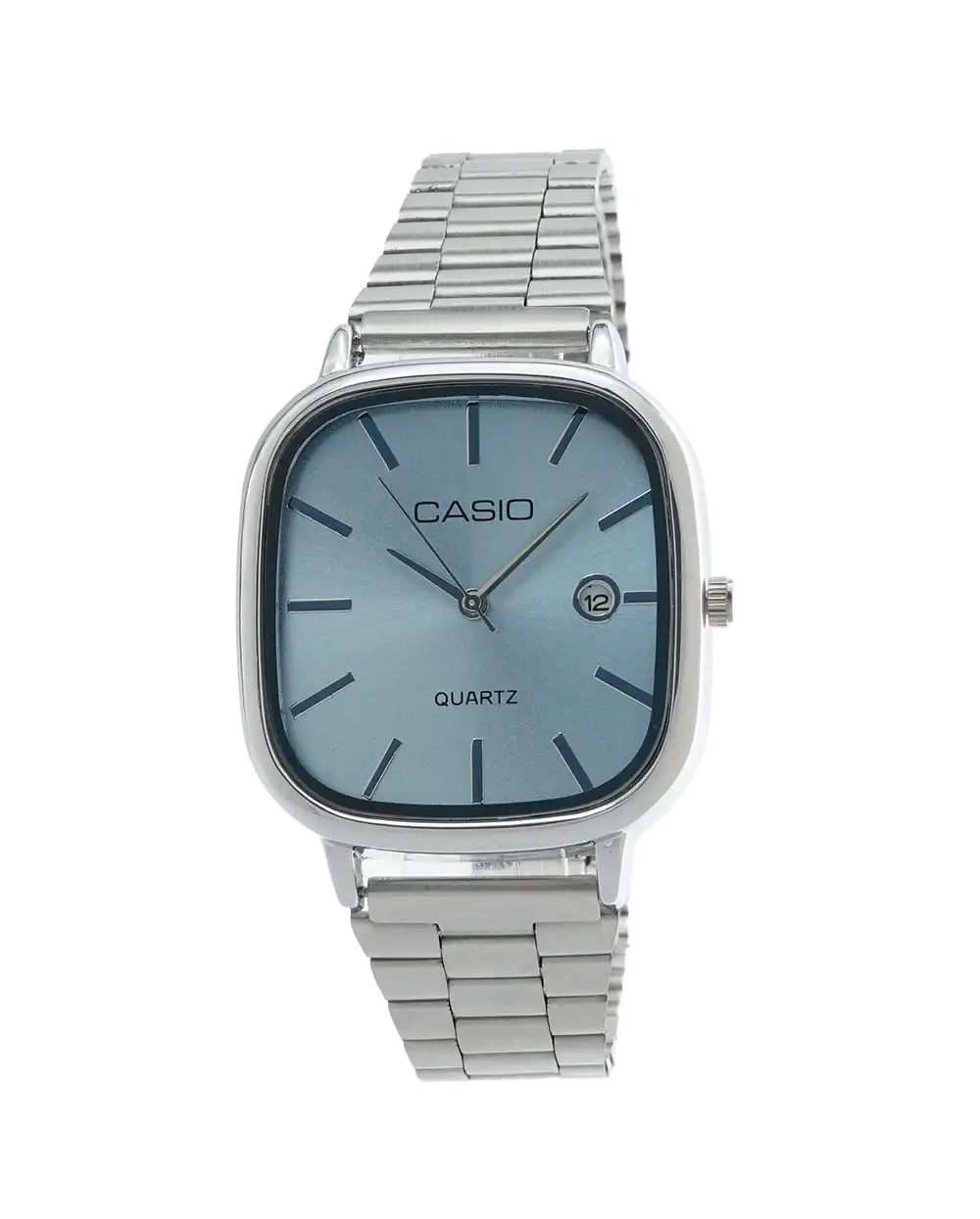 خرید ساعت مچی مردانه کاسیو CASIO مدل اولدمانی کد 2260 صفحه مربعی و بند استیل ریلی رنگ ثابت و مدل شین بهترین قیمت به همراه جعبه و ارسال رایگان