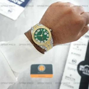 ساعت مچی مردانه رولکس ROLEX مدل فول نگین کد 2383